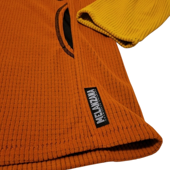 NEW 2025 Melanzana Men's XL Micro Grid Hoodie V2 PUMPKIN SUNFLOWER - Picture 7 of 8